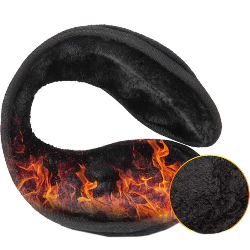 Winter Women Men Thicken Earmuffs Plush Back-wearing Style Earflap Casual Keep Warm Fleece Winter Outdoor Protector Ear Cover