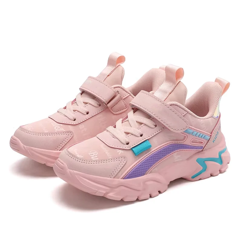 Trendy Kinder Casual Schuhe Mädchen Tennis Rutschfeste Student Kinder Outdoor Sport Lauf Sneaker Komfort Walking Schuhe – Detail 3