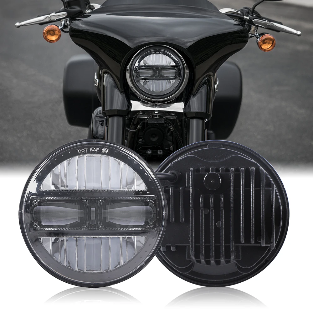 

Light Accessories 30W 5.75 Inch Led Motorcycle Headlights For Harleu Davidson Round Headlights