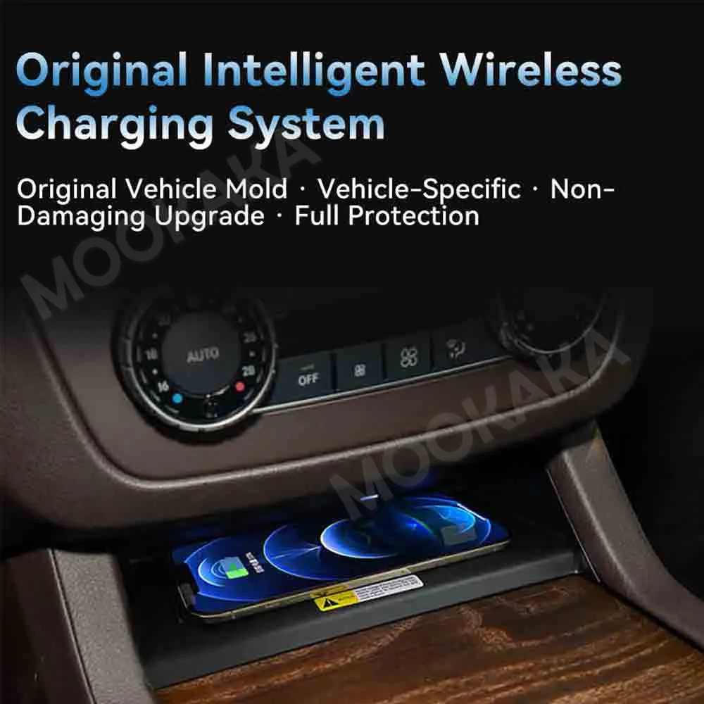 For Mercedes-Benz GL GLE GLS 2013-2019 Quick QI Car Wireless Charger Fast Charging Intelligent Infrared Phone Dashboard