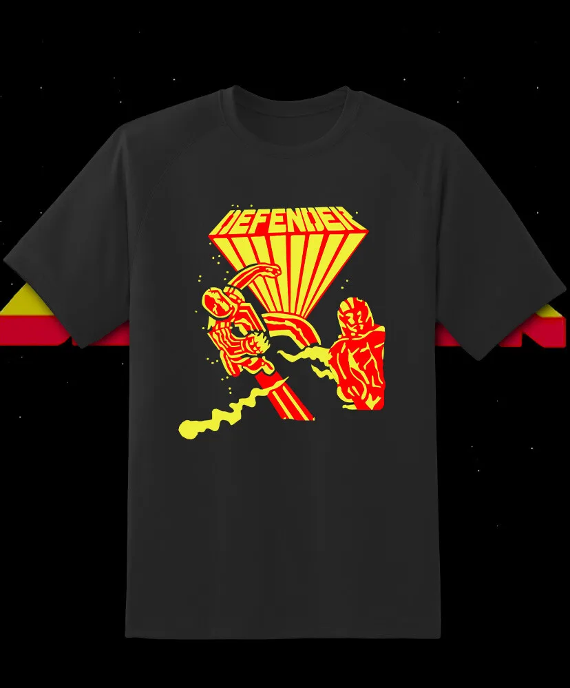 Defender Retro Aracade Game Retro Video Game T Shirt Fast Ship!