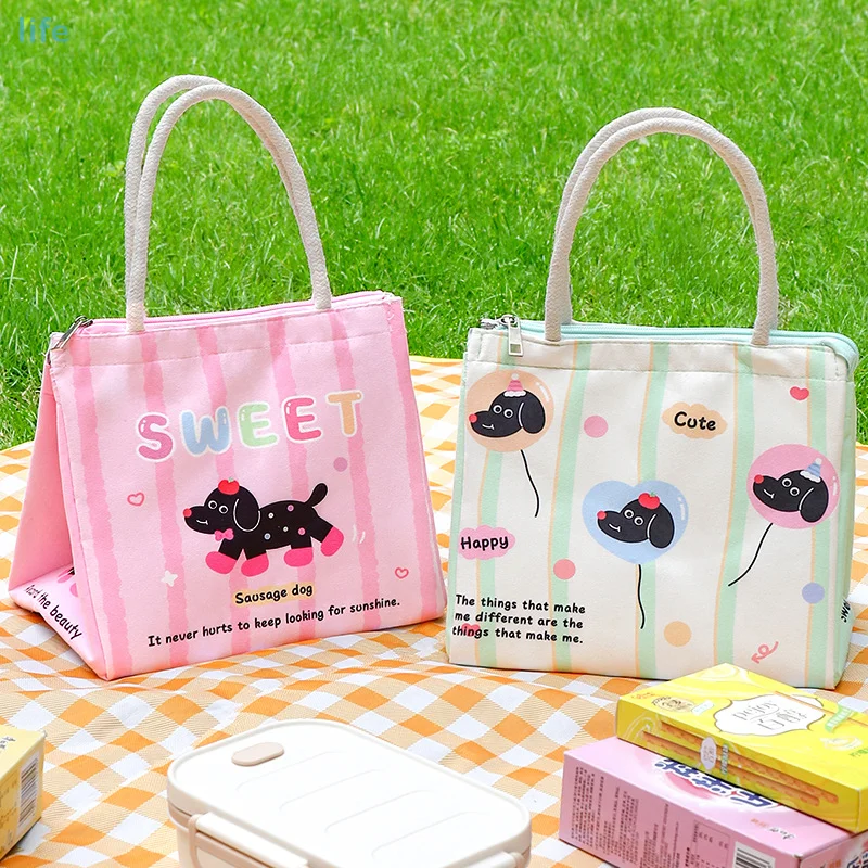 

Lunch Bag For Picnic Portable Large Capacity Lunch Bag Collapsible Thermal Breakfast Organizer Portable Insulated Storage Bag