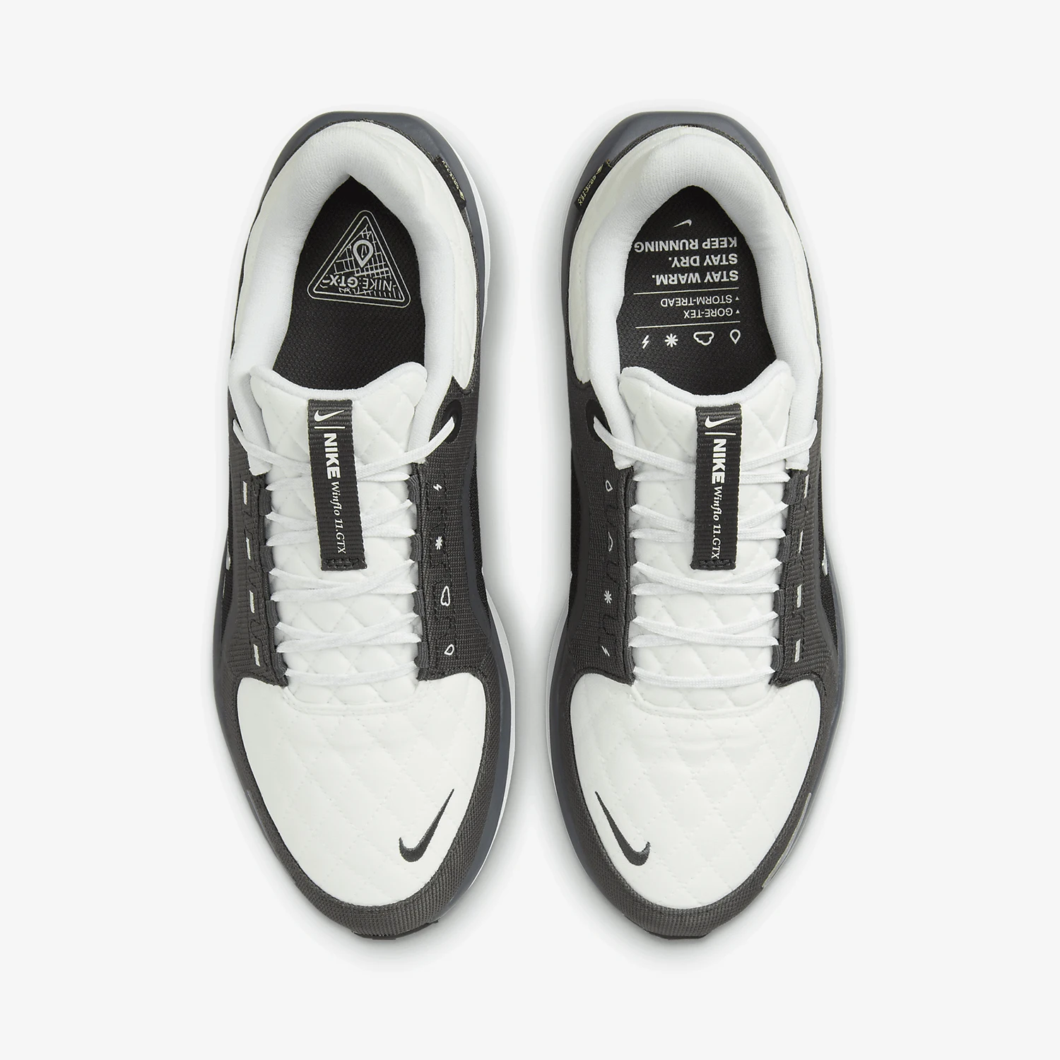 Nike Winflo 11 Gore-TEX zapatillas de correr bajas cómodas y versátiles para hombre zapatillas de deporte con cordones transpirables grises FQ1358-004