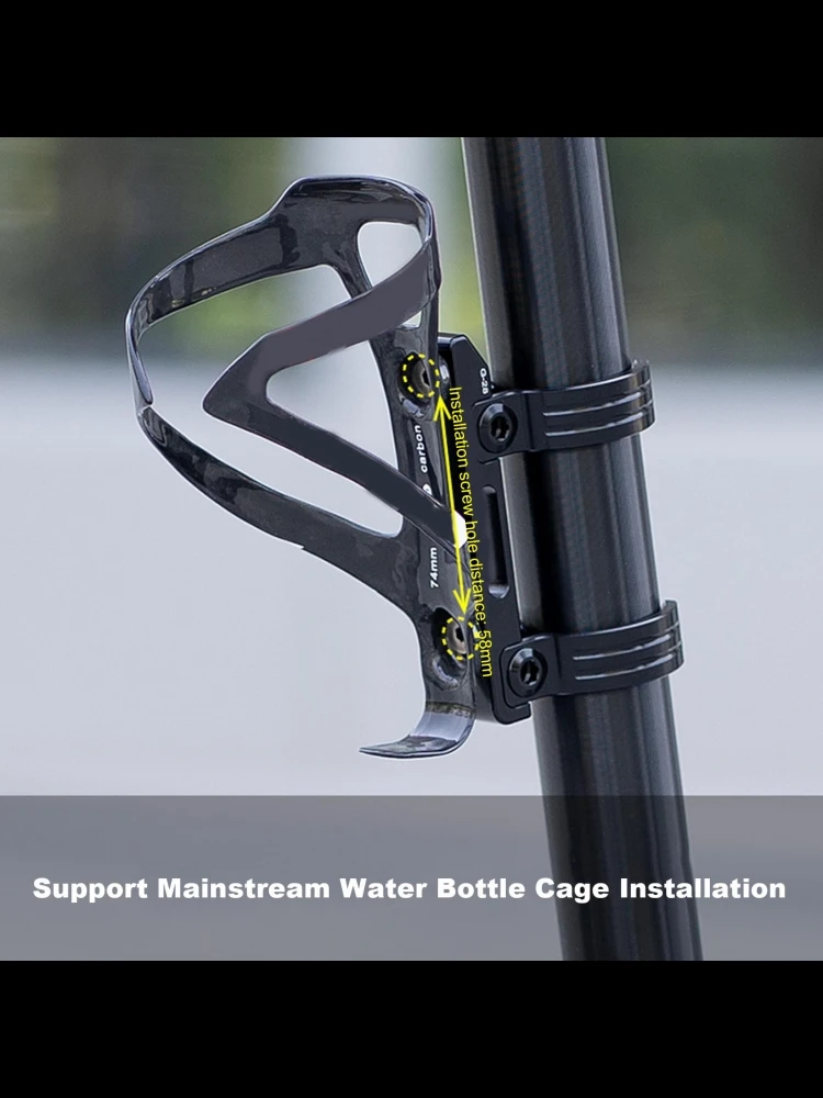 AliExpress NONE Bike Bottle Cage Adapter Bike Water Bottle Cage Adapter Stable Lightweight for Folding Bikes Easy Installation