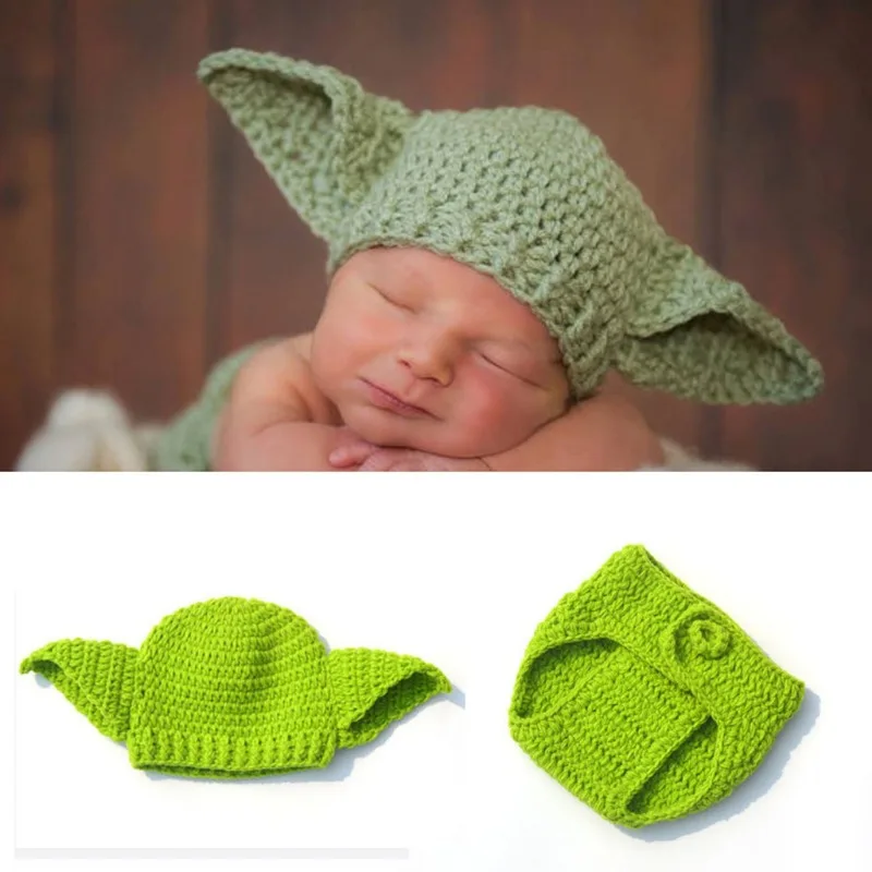 Green Yuda Handmade Yarn Baby Photography Clothes Photography Clothing Props Crothet Baby Clothes Boy Clothing Boys Accessories