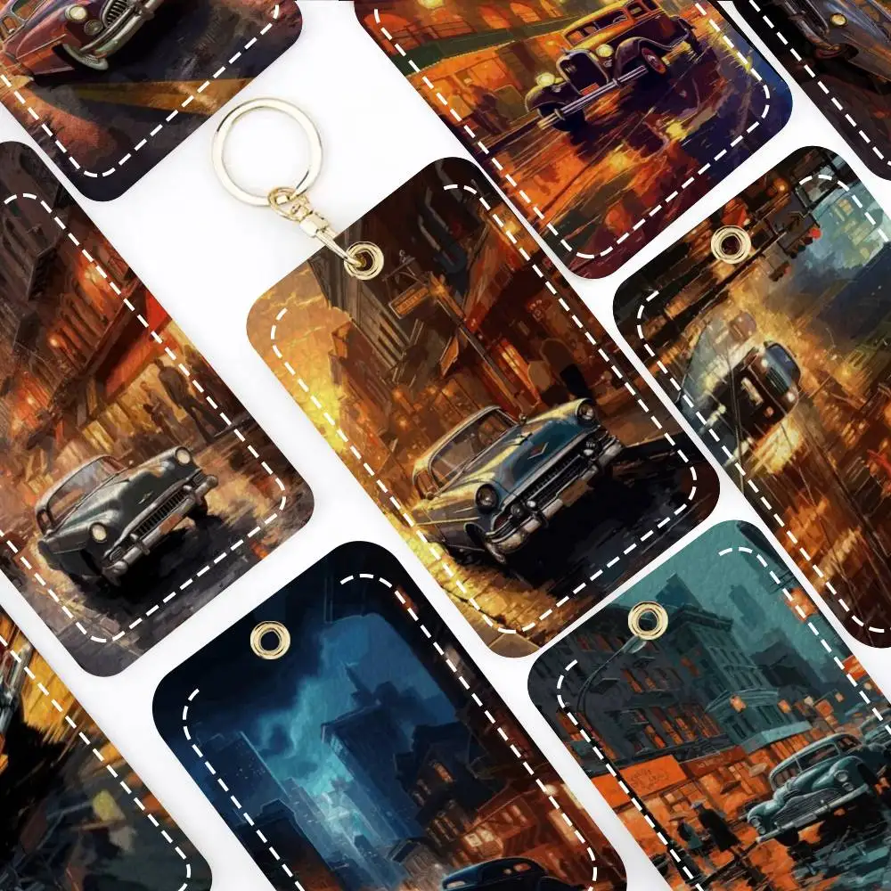 

Винтажный японский держатель для карт, подходит для кредитных и проездных карт, из мягкой кожи, прямоугольный, с защитным чехлом для ключей.