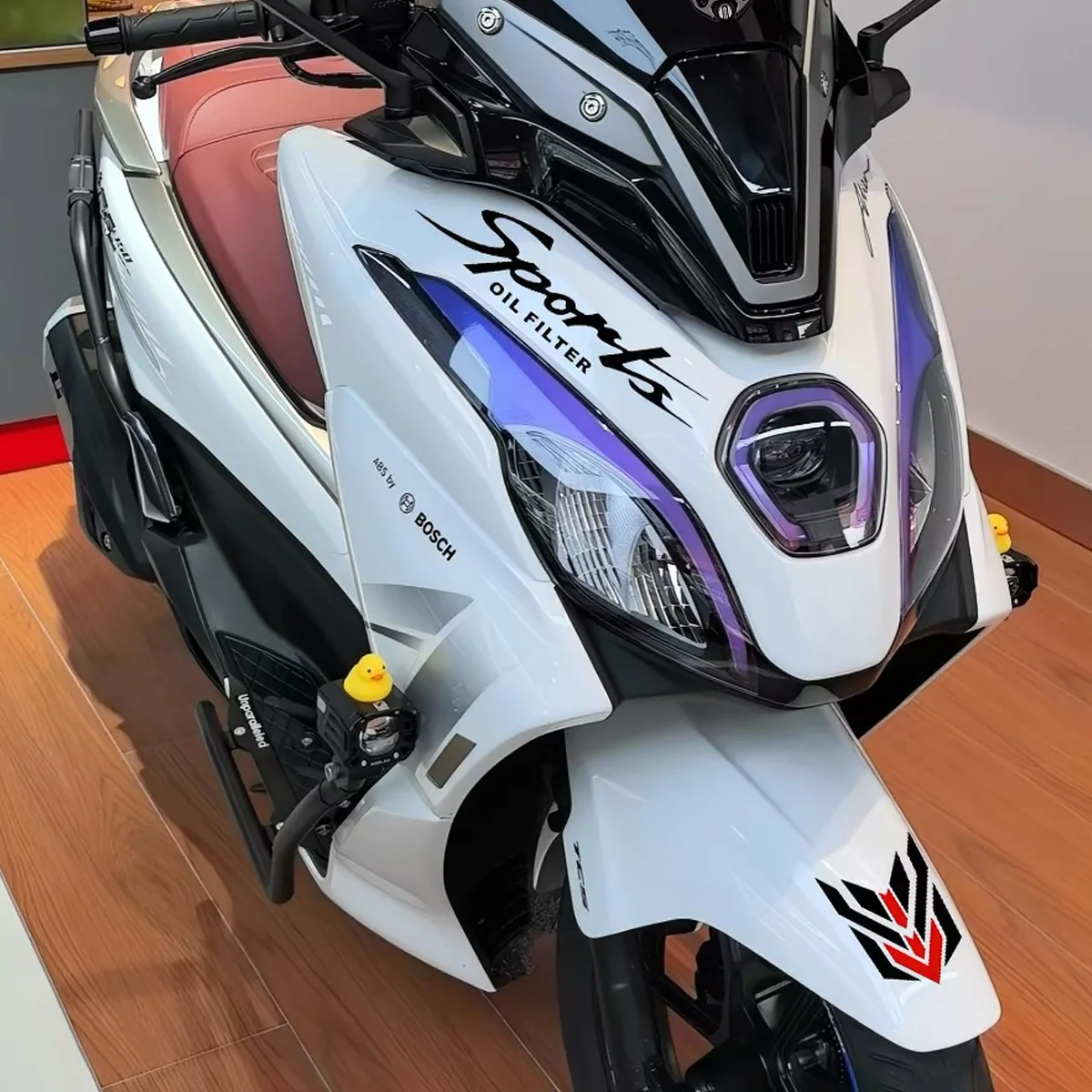 For Burgman15 / Haojue UFR150 Transparent Motorcycle Headlight Film Stickers Scooter Daytime Running Light DRL Accessories Decal