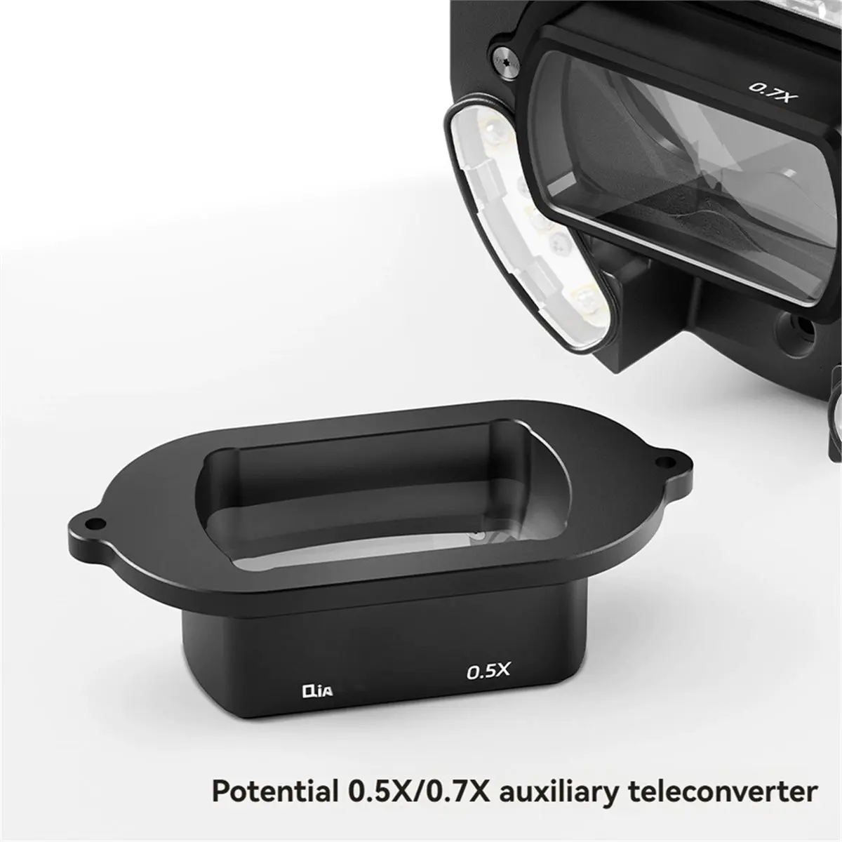 Digital Essentials 0.5X Auxiliary Teleconverter Microscope Teleconverter Expand View for Integrated Microscope Positioning Light