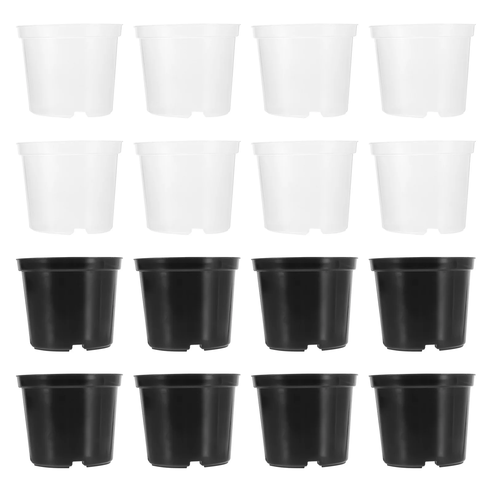 

20Pcs Plastic Plant Nursery Pots with Drainage Holes Seedlings Starting Containers Transplanting Succulent Growing Plastic
