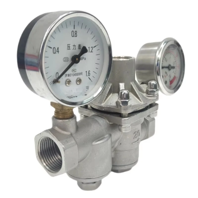 Stainless steel instrument heating system regulating valve manual power water pressure reducing valve