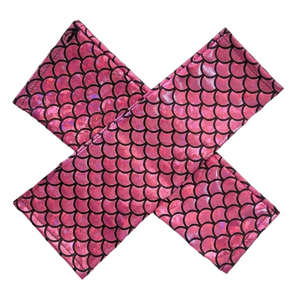 Colorful Design Fish Scale Gloves Fish Scale Pattern Fashion Personality Cosplay Gloves Long Length Mermaid Gloves