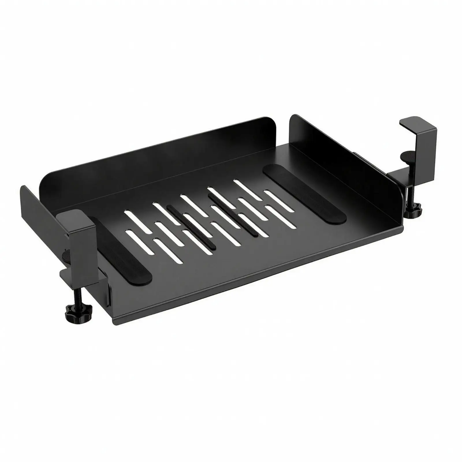 Under Desk Laptop Mount Scratchproof Rack Sturdy for Home Office, Gamers