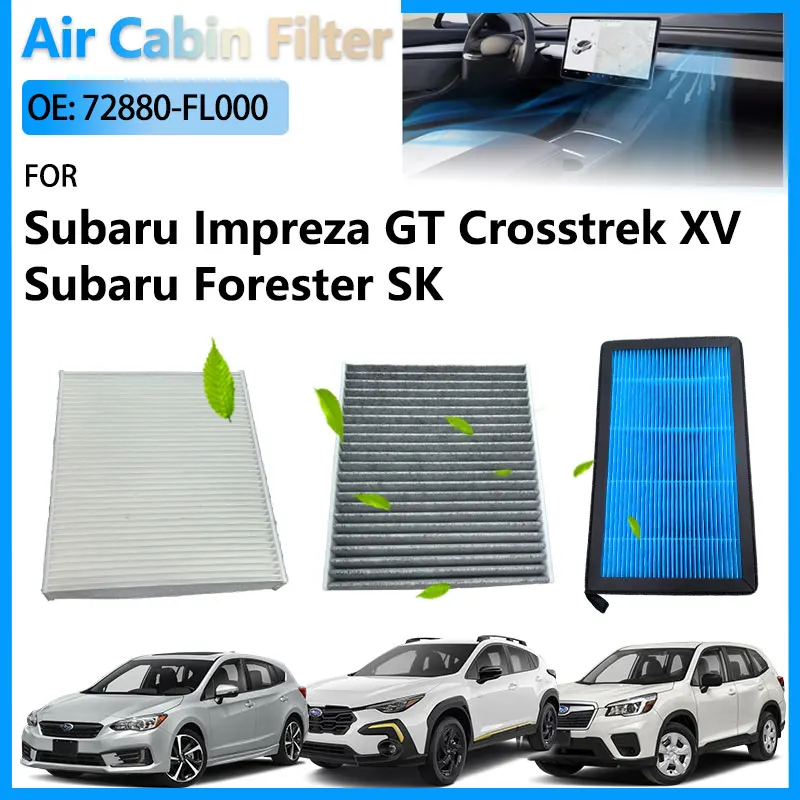 

Car Air Conditioning Cabin Filter For Subaru Impreza GT Crosstrek XV 2018 - 2023 Forester SK Accessories 72880-FL000 72880FL000