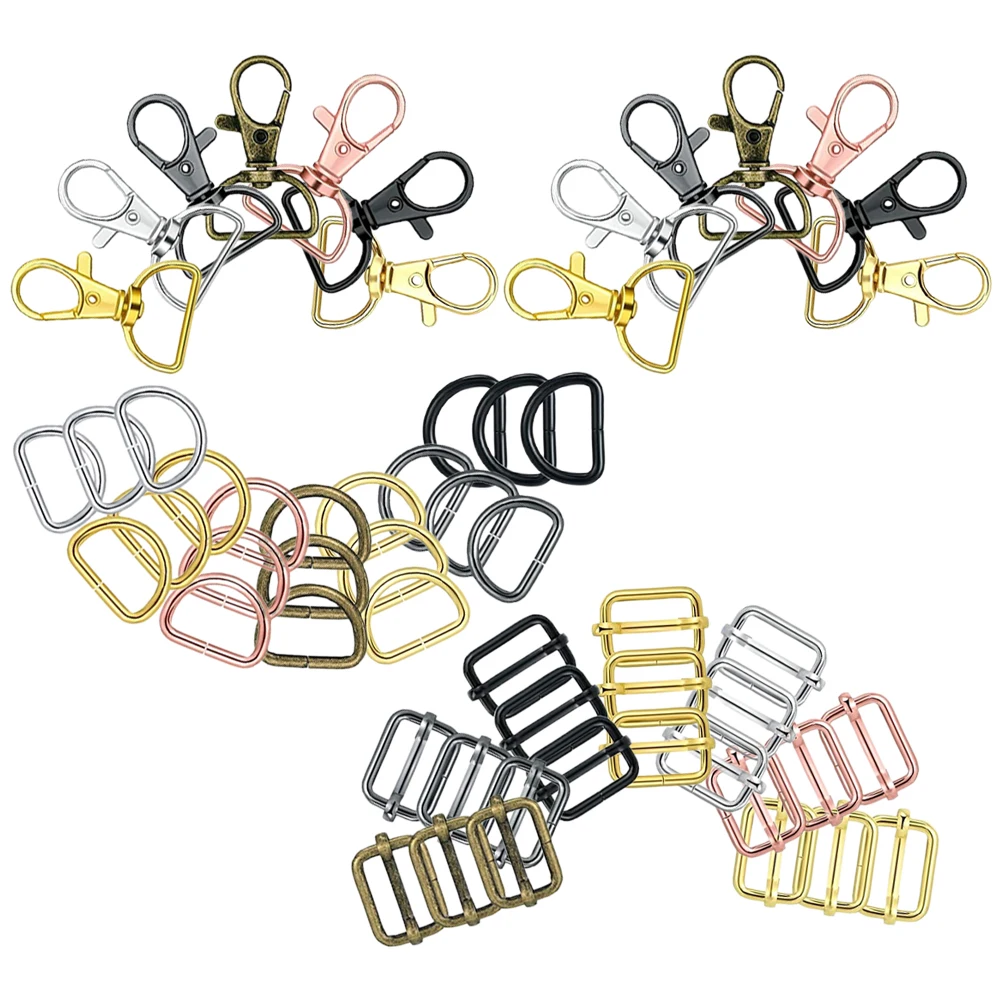 

1 set 1 Set Metal Keychain Hooks Key Chain Clips Swivel Snap Hooks For Bag Diy Crafts Durable Key Rings Outdoor Backpack Pendant