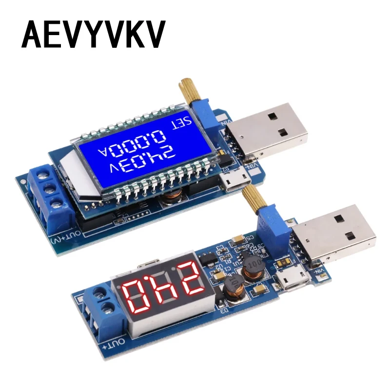 DC-DC 5V to 3.5V/ 9V/12V LCD USB Step UP / Down Power Supply Module Adjustable Boost Buck Converter Voltmeter Out DC 1.2V-24V