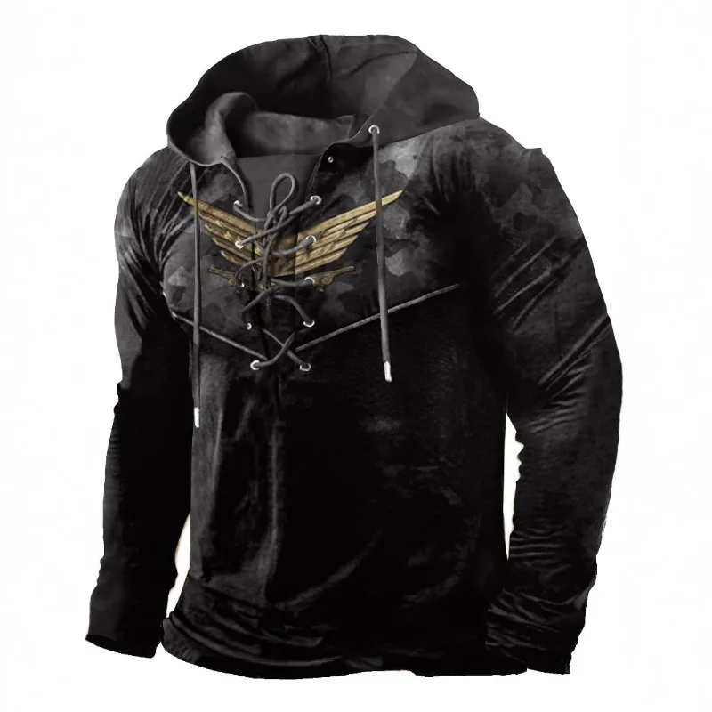 

2025 Europe, America, autumn and winter men's 3D digital printing hoodie sweater long-sleeved jacket