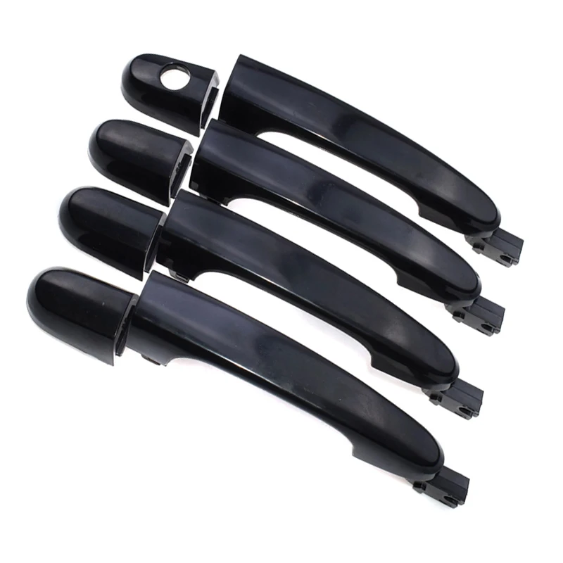 1 Set Black Car Exterior Door Handle Cover Fit for Kia Sportage 2005 2006 2007 2008 2009 2010 82651-1F000 82661-1F000