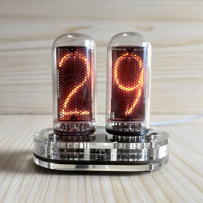 GHXAMP 2-cyfrowy IN-18 termometr z lampką jarzeniową IN18 sonda Nixie DS18B20 pulpit domowy akcesoria audio ręczny przełącznik indukcyjny 1 szt.