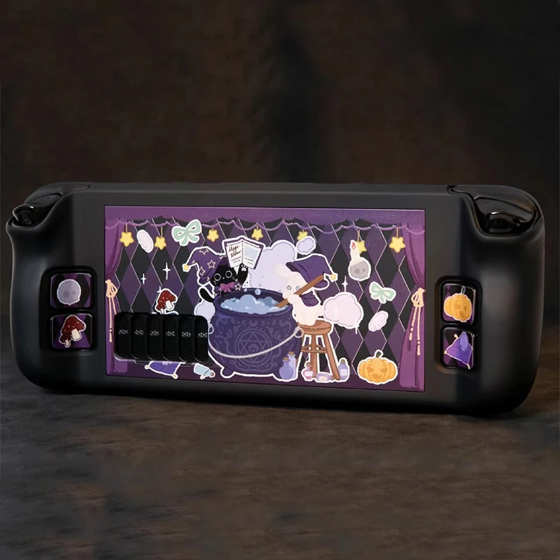 Magic Cat Hard Shell Front Back Full Cover Protective Case for Steam Deck Game Console for Steam Deck Oled Protective Skin Case