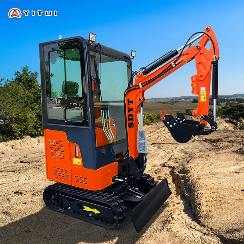 

Customized mini excavator with cab 1.2 ton small digger optional accessories factory delivery CE Epa Euro 5 mini excavator