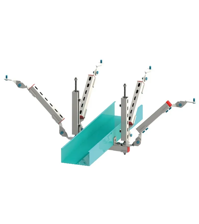 C-beam mechanical and electrical equipment shock-resistant bracket, two-way bracket shock-resistant bracket,