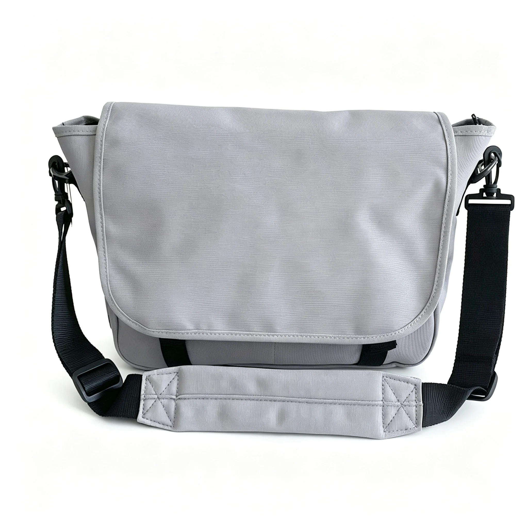 Black Gray Large Capacity  Waterproof Messenger Crossbody Shoulder Bag Students Computer Laptop Tablet Travel Satchel Men Women