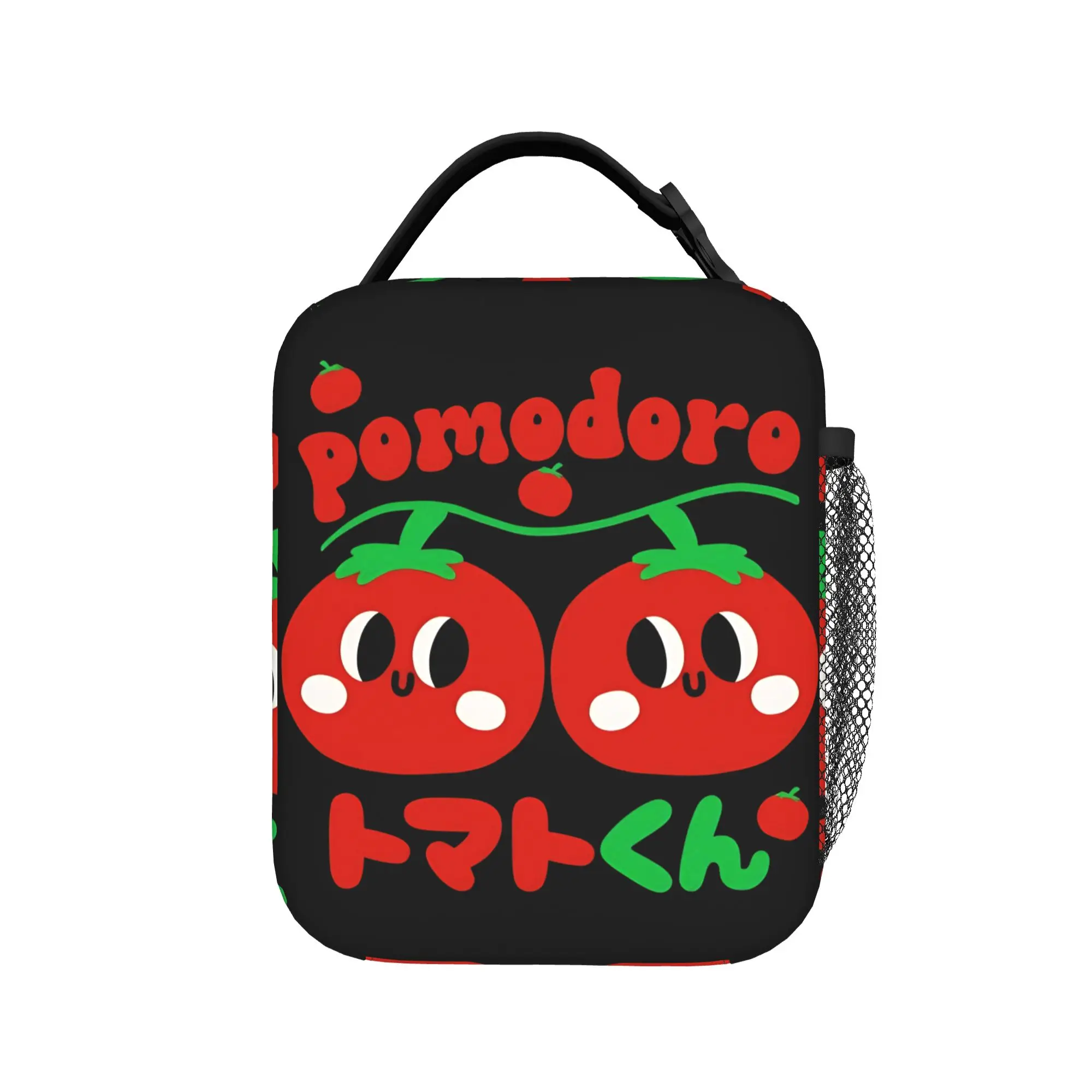Kawaii Food Insulated Lunch Bag Cooler Bag Reusable,Lunch Container Tomato Style Large Tote Lunch Box Food Bag Office  Travel