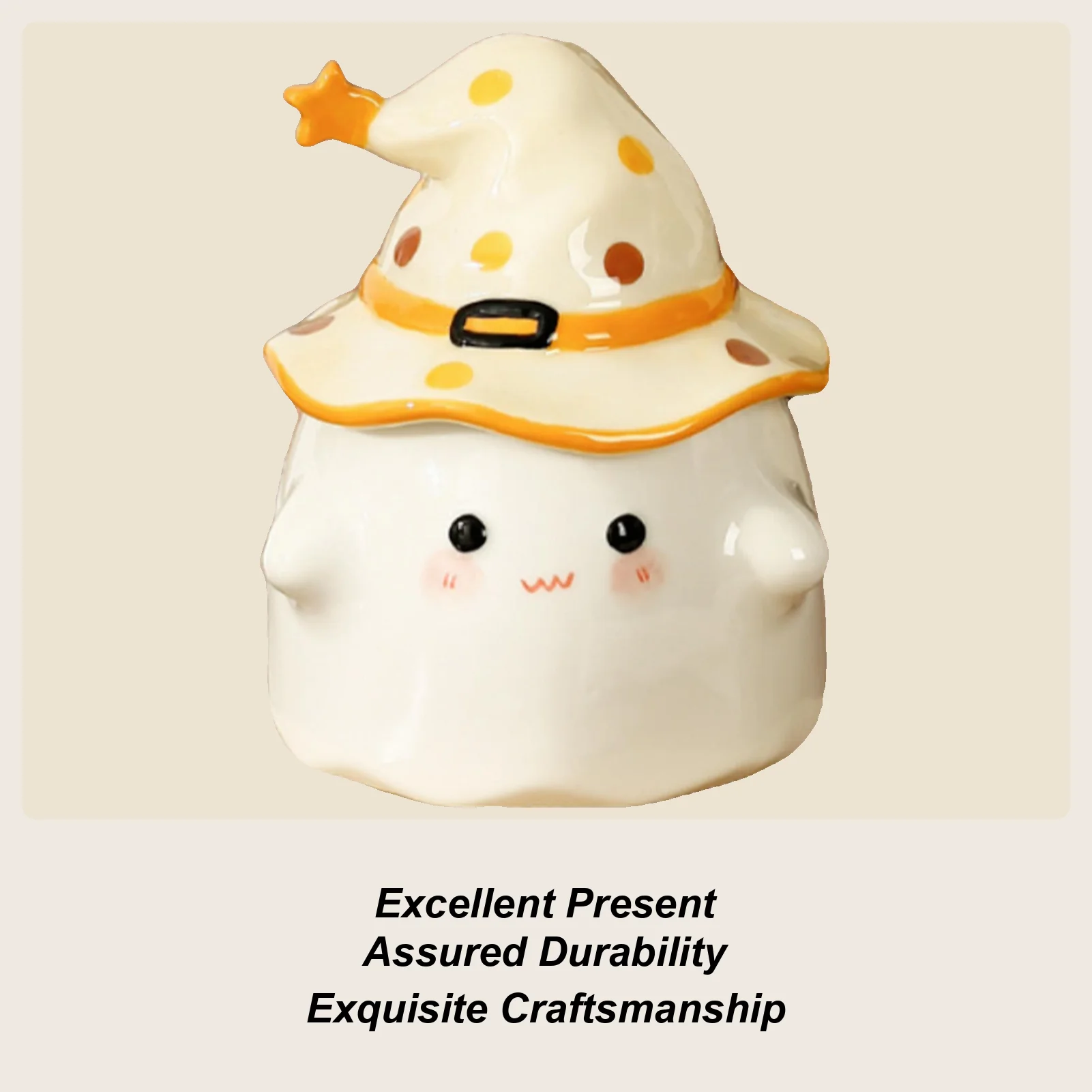 

Хэллоуин Кофейные чашки Призрак Керамическая декоративная чашка 12 унций Дорожная чайная кружка для дома Работа Школа Праздник День рождения Мужчины Женщины Кемпинг