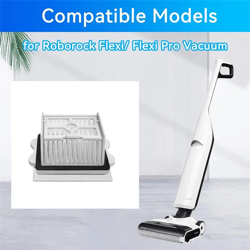 

6PCS HEPA Filter For Roborock Flexi / Flexi Pro Replacement Spare Parts Accessories Soft Roller Brush Washable Filter-A68E