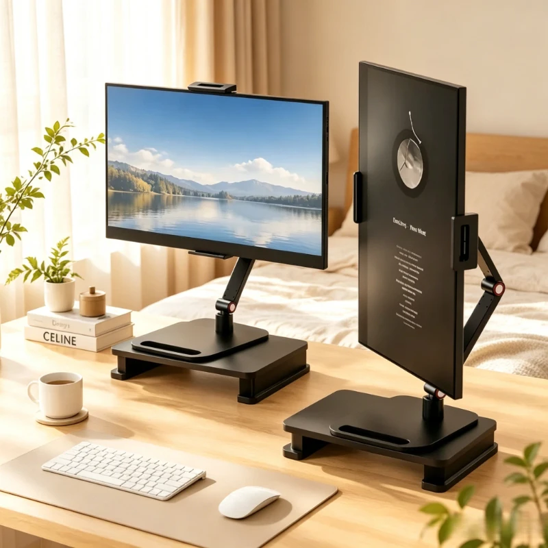 

2026 Ergonomic Expandable Desk Clamp Mount, 3-in-1 Gaming Laptop Portable Monitor Holder, Vertical Screen & Phone Multi-scene Ex