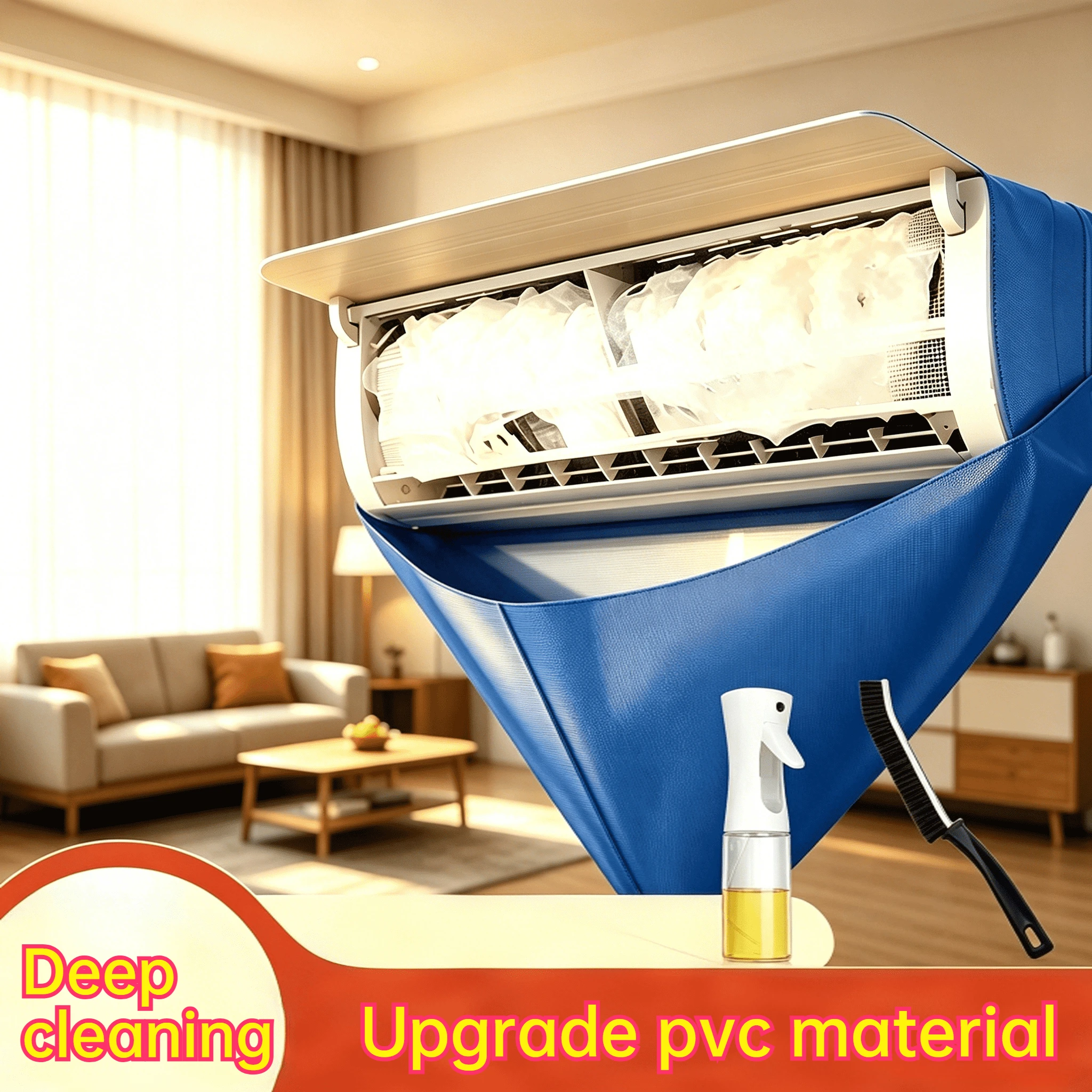 Air Conditioner Cover Cleaning Kit Air Conditioner Cleaning and Disinfection  Drain for Washing Conditioning Water Drain-pipe