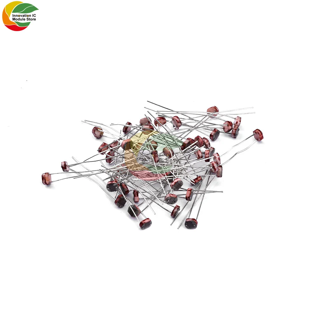 ขายส่งร้อนขาย GL5528 Photoresistor LDR 5มิลลิเมตร Photoresistor ขายส่งและขายปลีก Photoconductive ตัวต้านทาน GL5528