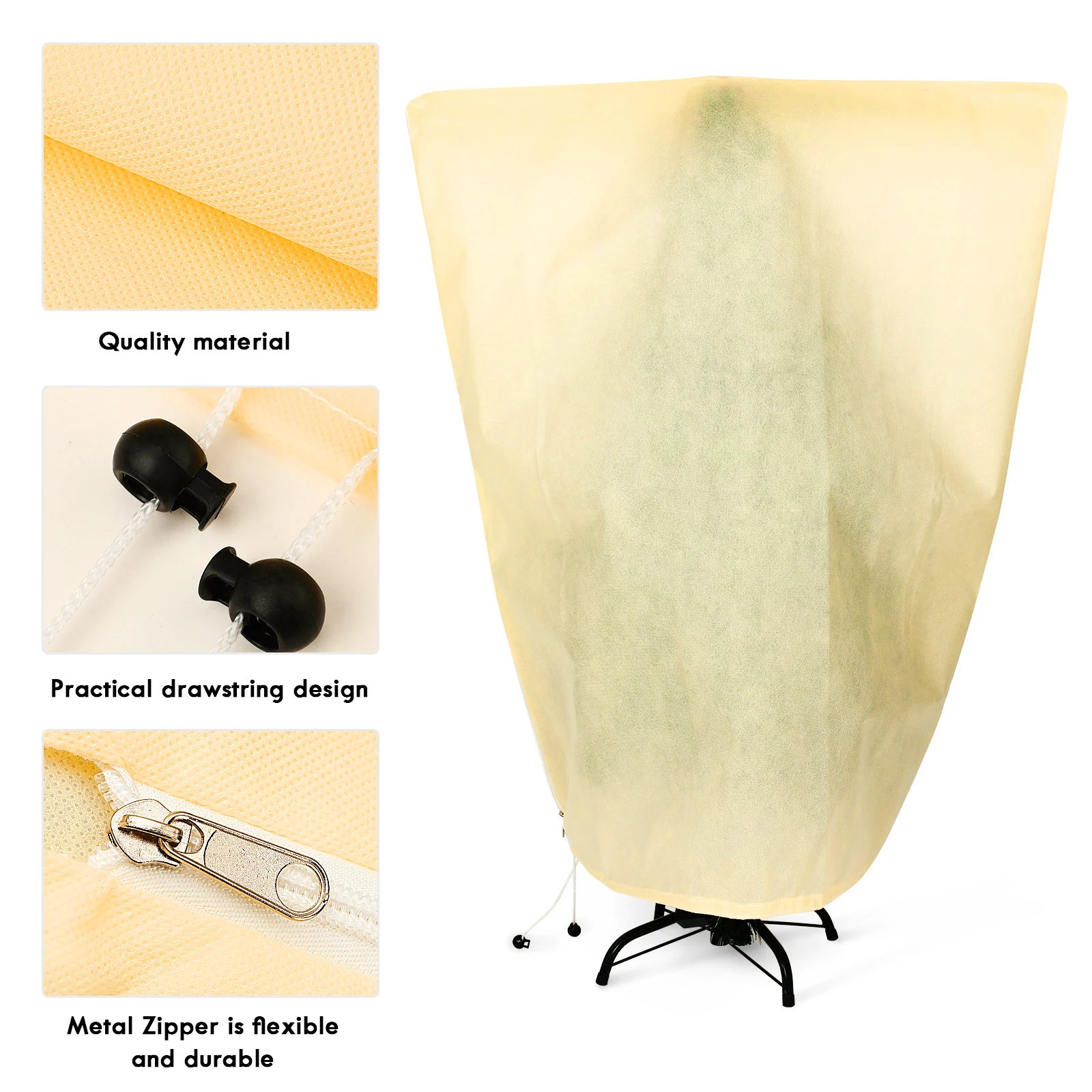 

Plant Protective Covers Non woven Fabric Winter Frost Protection Plant Bags Zipper Drawstring Snow Protector Gardening