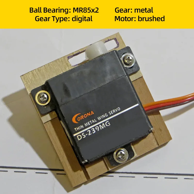 코로나 DS239MG 디지털 서보 DS-239MG 슬림 윙 메탈 기어 서보 4.6kg/0.15sec/22g RC 고정 날개 에어랜드 글라이더 로봇 부품