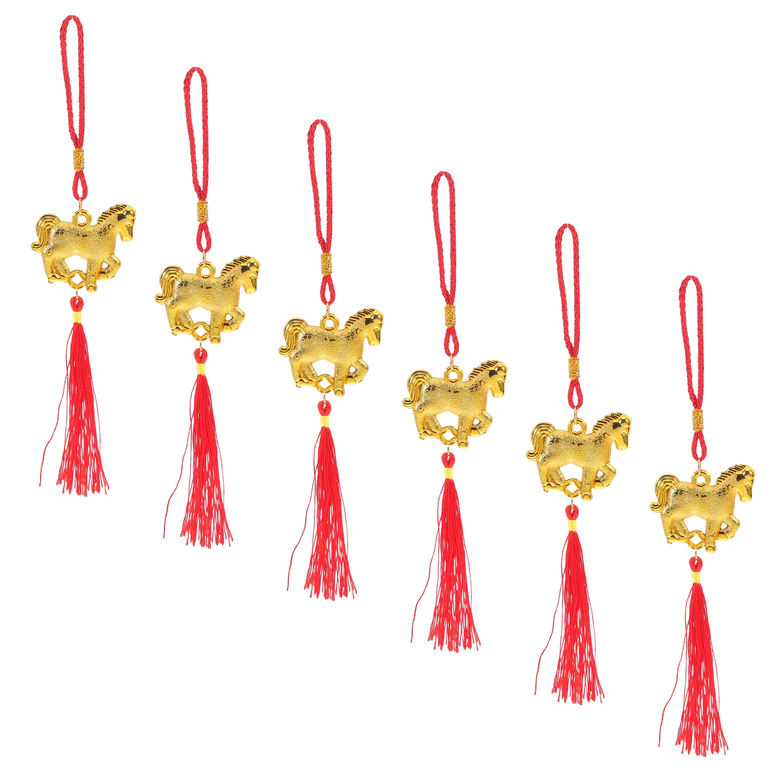 6 قطعة مهرجان الربيع قلادة الحلي السنة الصينية الجديدة زينة معلقة داخلي في الهواء الطلق المنزل مكتب ديكور محظوظ #2