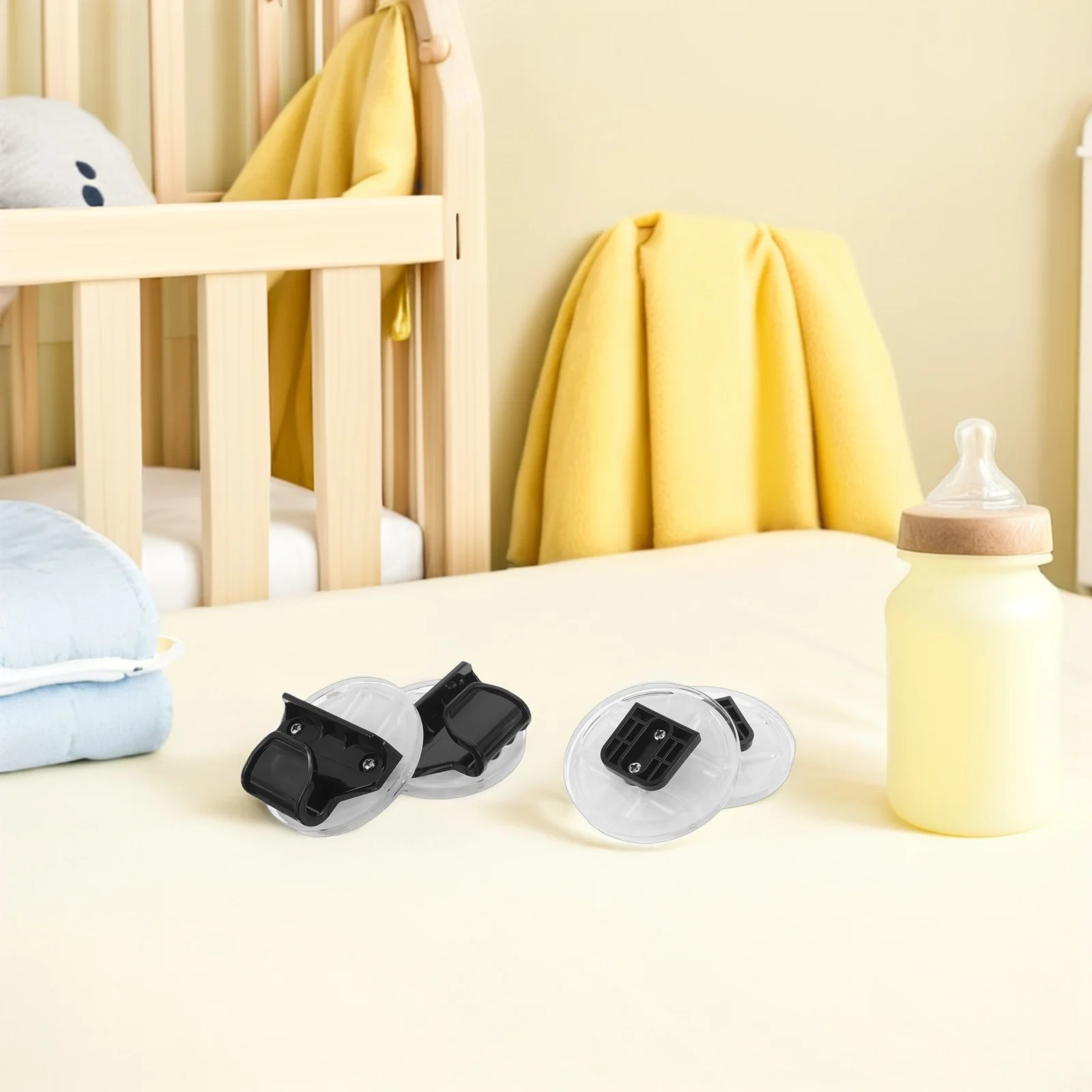 

2 Sets Child Gate Extension Pieces Safety Gate Connector Hardware Easy Install Indoor Outdoor Plastic Fastener