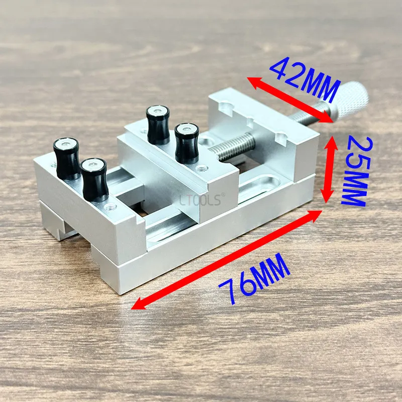 Mini Precision Aluminum Alloy Bench Vise Multifunctional Fixing Clamp for Walnut Motherboard DIY Worktable Processing Accessorie