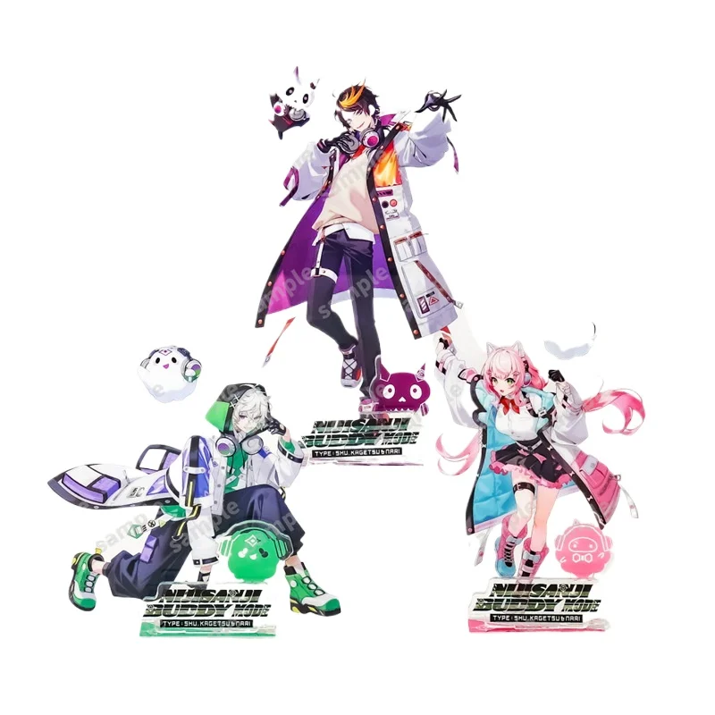 Nijisanji Project Buddy Mode حامل أكريليك ملحقات أنيمي عرض سطح المكتب مجموعة الحلي هدية عيد ميلاد لعبة فتاة صبي