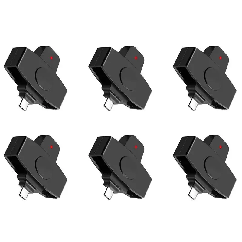 B04C-6X CSCR3 Smart CAC Card Reader Type-C Bank Tax Declaration SIM Card/IC Card ID Card Reader