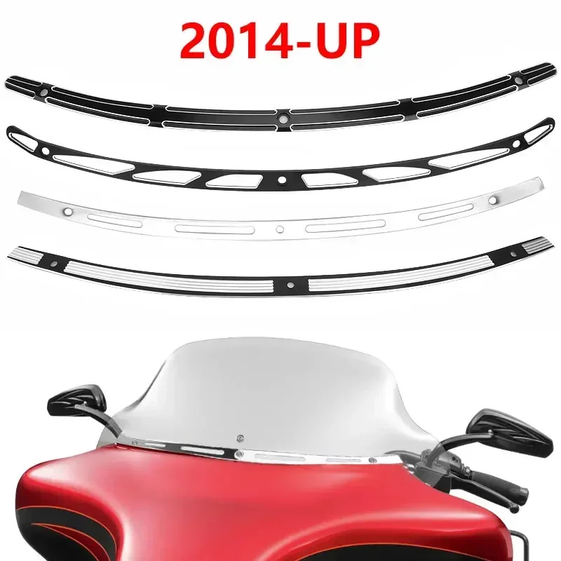 Przednia szyba motocyklowa tapicerka przedniej szyby dla Harley Touring Electra Glide Limited przemieszczanie się po ulicy FLHX FLHTC CVO 2014-up