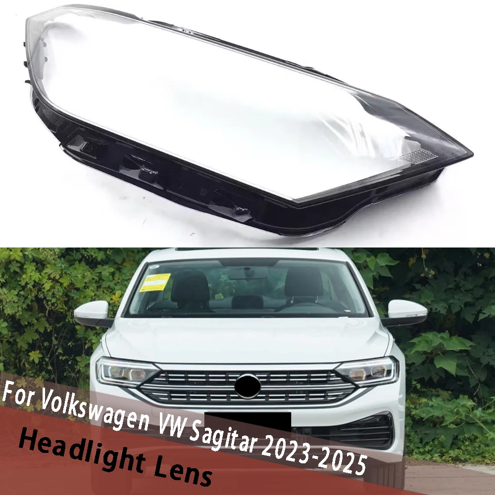

For Volkswagen VW Sagitar 2023 2024 2025 Headlamp Cover Housing Lamp Shade Transparent Lampshade Headlight Shell Lens Plexiglass
