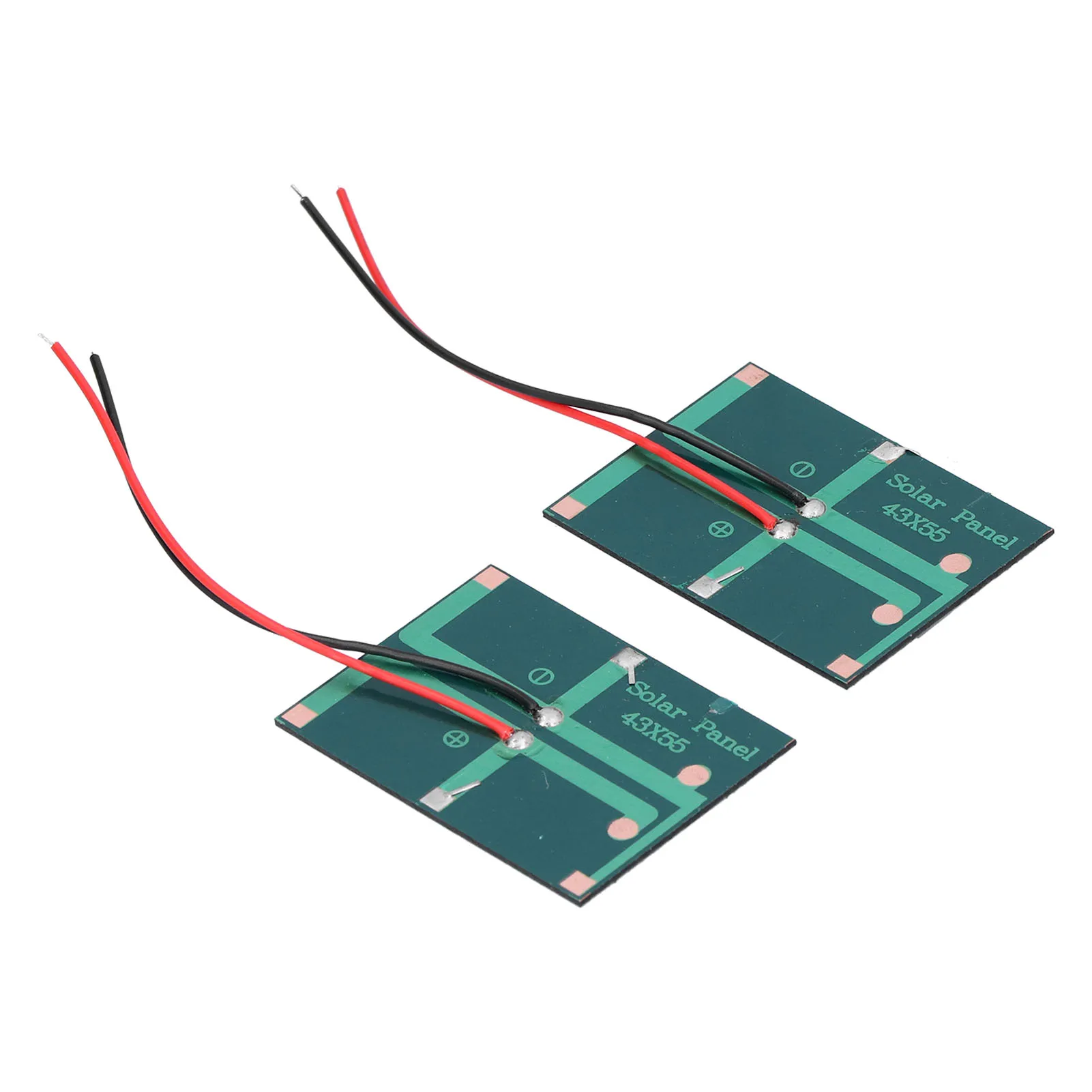 2Pcs Solar Panel Module Polysilicon Solar Panel Micro Mini Power Solar Cells Low‑Power Electrical Appliances Power Supply Tools