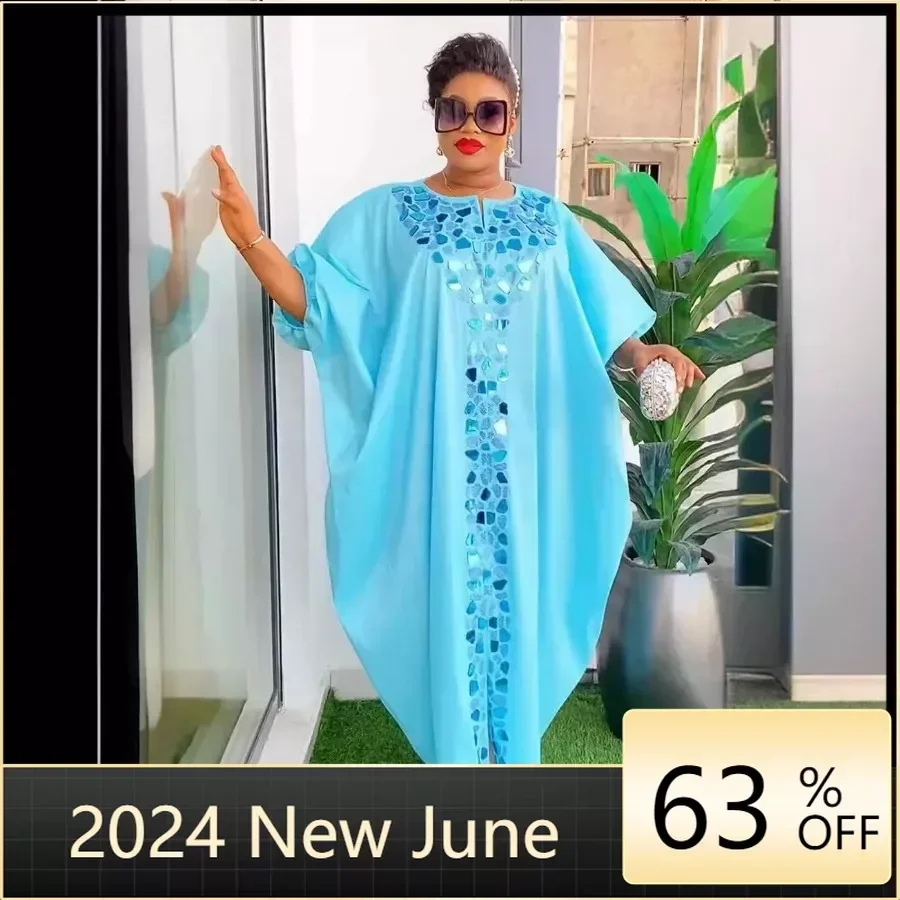 

Abayas For Women Dubai African Muslim Fashion Dress Caftan Marocain Evening Party Dresses Satin Boubou Robe Djellaba Femme 2024