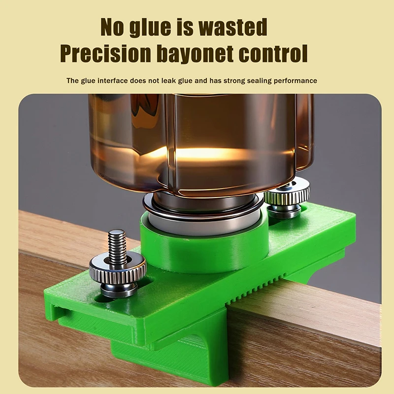 Adjustable Width, Precise Glue Applicator for Woodworking Edge Banding