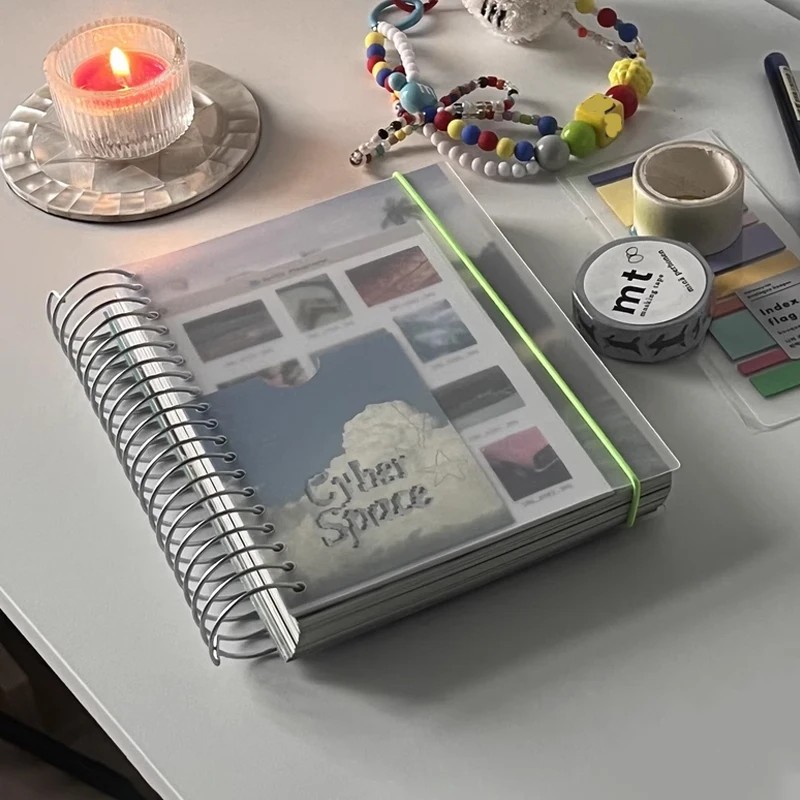 

Century End Cyber Elements Handbook B6 Full Color Photography Stickers Notebook Fashion Personalized Diary Friends Birthday Gift