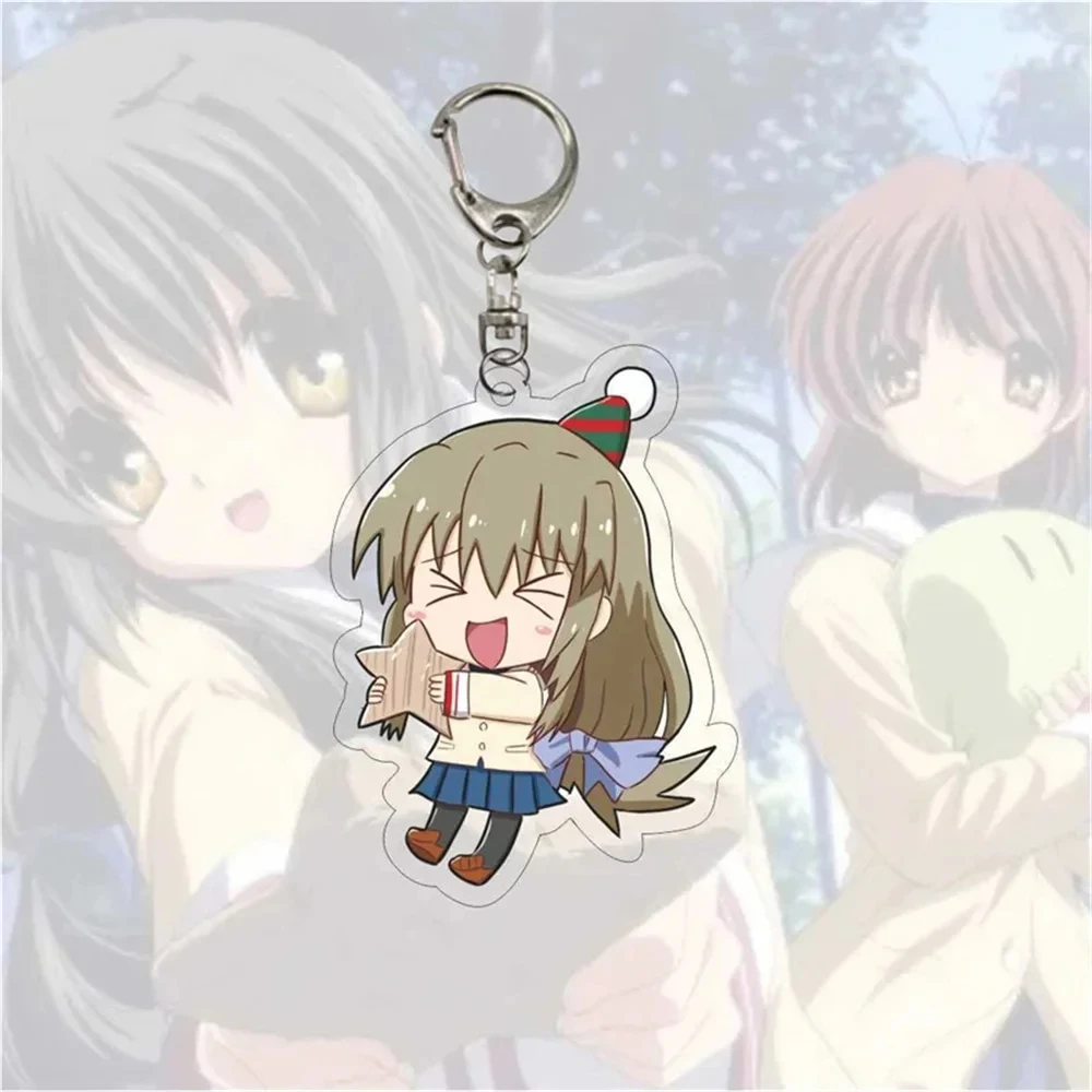 Loen Anime Peripheral Store Fan Gift HD Characters CLANNAD Acrylic Keychain Ornament Accesorios Goods Collection Series About6cm