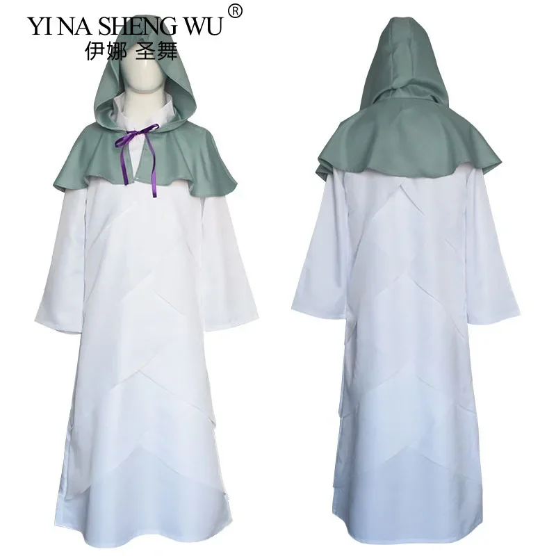 Anime The Promised Neverland Mujika Cosplay Dresses Ghost Mujika Costumes Cloak Dress Outfit Halloween Carnival Clothes Gifts