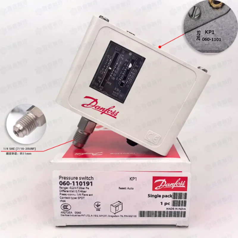 Controlador de pressão KP1 060-110191, interruptor KP2 KP5 KP6W KP6B KP7W KP7B KP7S KP15 KP35 KP36 060-5 KP5 060-117191