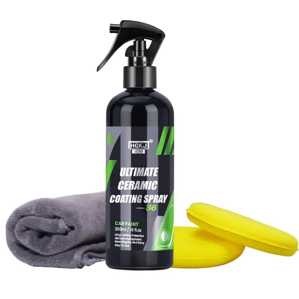 Shine Armor Ceramic Coating Spray Auto Nano impermeável, Proteção de pintura, Cera hidrofóbica, Reparação de arranhões, Polimento Limpo