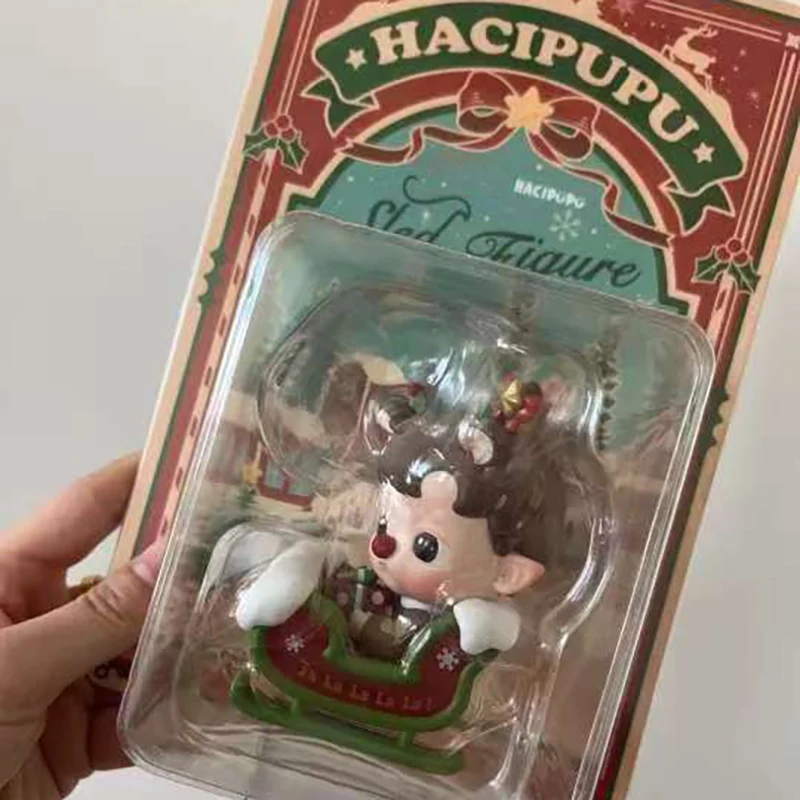 

HACIPUPU Sled Hanging Card Pendant Original Toys Doll Cute Action Anime Figure Desktop Ornaments Collection Gift